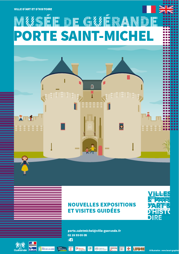 les remparts et la porte saint michel ville de guerande